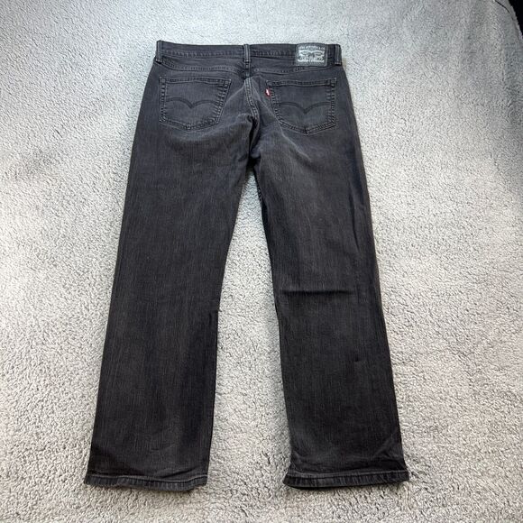 Levi's Black Jeans Mens 36x30 Loose Straight Dark Wash 5 Pocket Levis - Picture 2 of 11